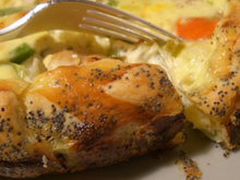 Tourte aux poireaux champignons et saint jacques