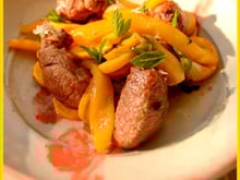 Sauté d'agneau presto tout en jaune