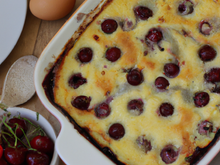 Clafoutis cerises-vanille