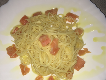 Les pâtes au saumon