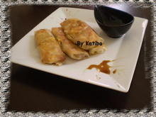 Nems au thon mais champignons