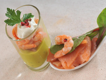 Verrines de saumon au Tartare®