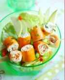 Salade fantaisie de Surimi et ses brochettes fondantes