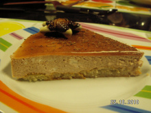 Entremet à la mousse de poire et mascarpone