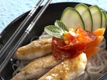 Aiguillettes de volaille laquées au soja