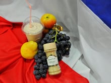 Smoothie pomme, poire, raisin