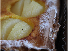 La tarte amandine aux poires