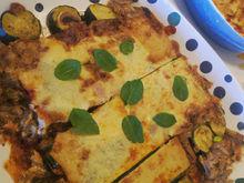 Lasagnes aubergines et chèvre