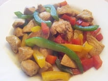 Wok de poulet au miel facile