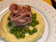 Purée de pois cassés jambon au porto