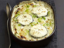 Gratin de céleri et de pommes de terre au Sainte-Maure de Touraine