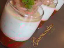 Verrine fraicheur aux émincés de thon avec un soupçon de romarin et de persil