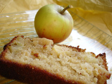Cake aux pommes et sa confiture d'abricot