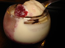 Cerises à la cannelle en petits verrines!