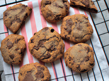 Cookies vergeoise/cassonade aux pépites de chocolat