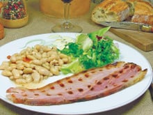 Jambon de Vendée et mogette