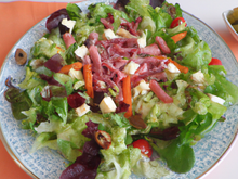Salade gourmande maison