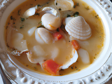 Soupe de Saint-Jacques, au bouillon Ariaké de Coquillage