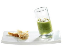 Velouté de courgettes au Philadelphia et cumin