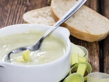 Soupe de blancs de poireaux