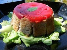 Charlotte de poivrons au chèvre