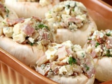 Champignons farcis au jambon cru