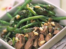 Salade de foies de lapin confits