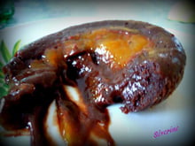 Mi cuit au chocolat au cœur de mangue