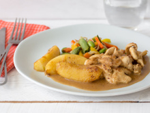 Émincé de poulet à la confiture de lait
