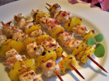 Brochettes de dinde à l'indienne