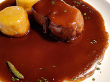 Filet mignon de veau au cidre