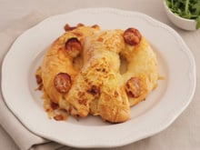 Bretzel pizza au chorizo