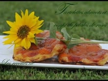 Tartelettes abricot au confit de pétales de rose