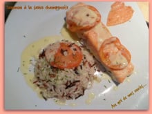 Saumon et sa sauce champenoise