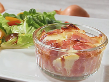 Gratin de tresses de spaghetti