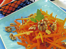 Salade de carottes aux noix de cajou