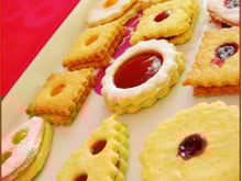 Petits sablés à la confiture et au nutella