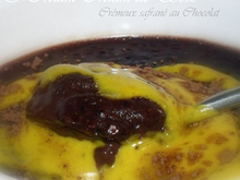Crémeux safrané au chocolat