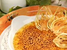 Crème brûlée au fenouil confit et à l'Absinthe du Haut-Doubs