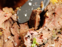 Foie gras marbré chocolat et vanille