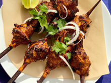 Brochette de lapin tandoori