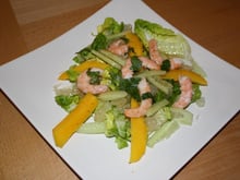 Salade crevettes-mangue-pamplemousse chinois