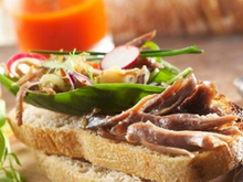 Tartine de confit de canard