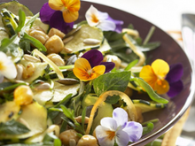 Salade de courgettes et de pois chiches bien pensée