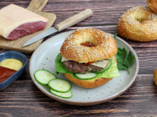 Bagels de steak haché de Magret de Canard