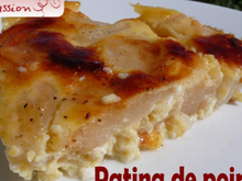 Patina de poire, gratin de la Rome Antique