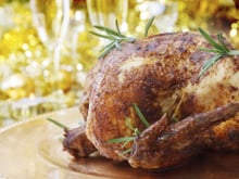 Chapon de fête au Champagne