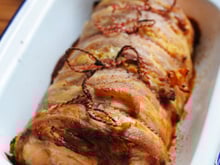 Saumon rôti à la moutarde