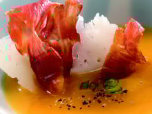 Crème de potiron au fromage manchego