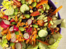 Salade de légumes méditerranéens traditionnelle